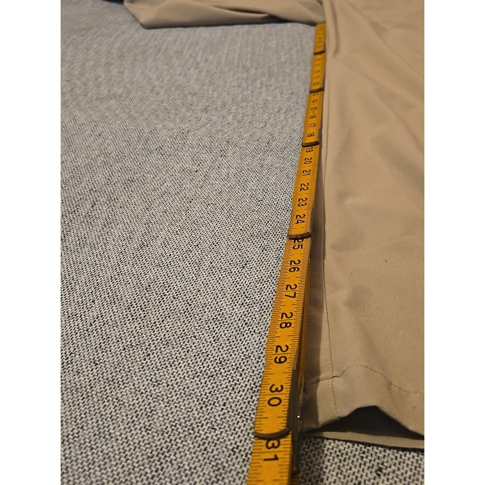 Adidas Golf Pants Mens 36x32 Tan Beige Lightweight Chino Flat Front Performance - Picture 5 of 15